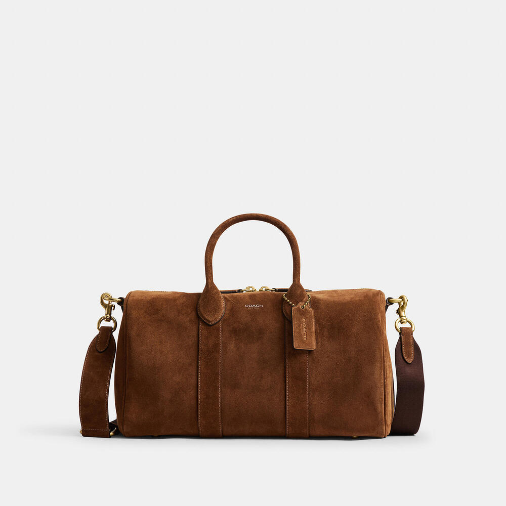 Coach Compass Bag 35 Warm Brown Suede